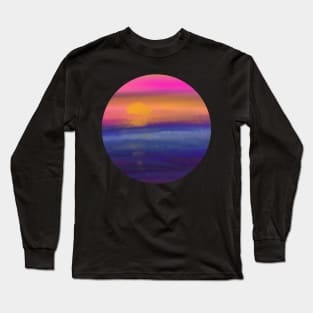 Watercolor Sunset Long Sleeve T-Shirt